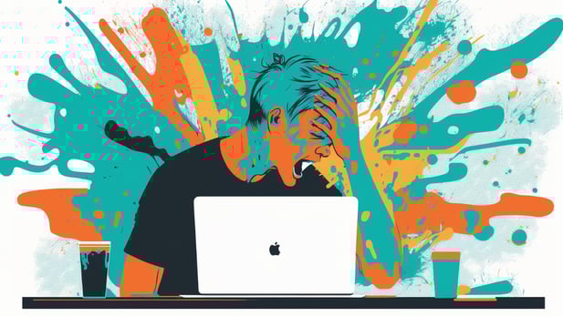 30fbf58-e184-accc-bb8a-70c42e8275d8_robertoblake_content_creator_working_at_laptop_clearly_frustrat_94760b7e-00bd-40ba-be16-9856017982b2